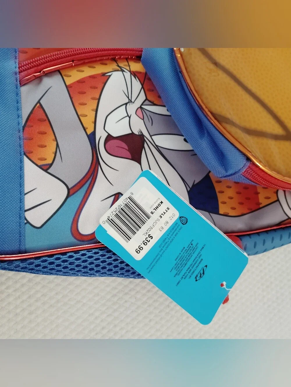 Space Jam A New Legacy Backpack Insulated Lunch Bag Zipper Closure Boys